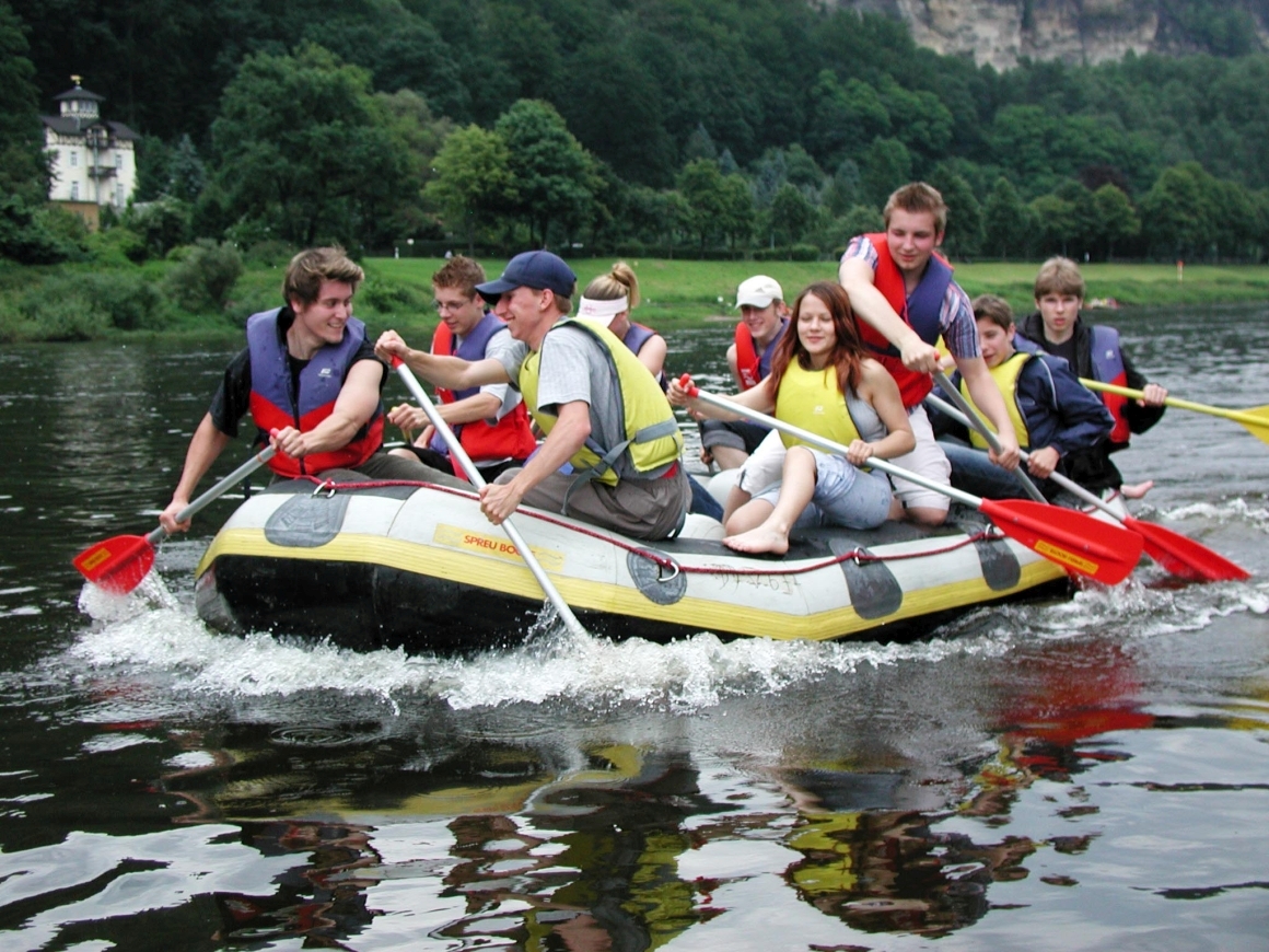 Paddeltour auf der Elbe