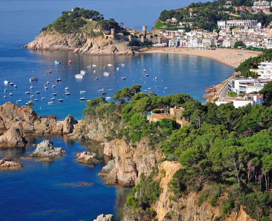 Bucht an der Costa Brava