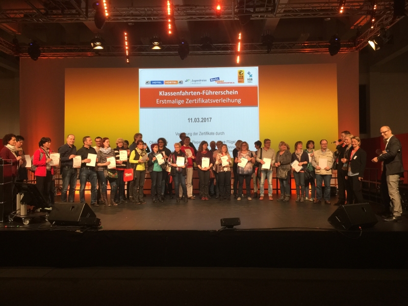 Zertifikatsverleihung Klassenfahrten-Führerschein