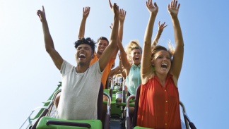 Freizeitpark Achterbahn